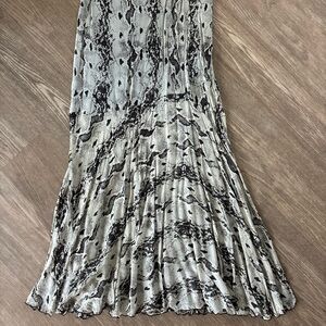 & Other Stories Snakeskin Bias Cut MIDI Dress